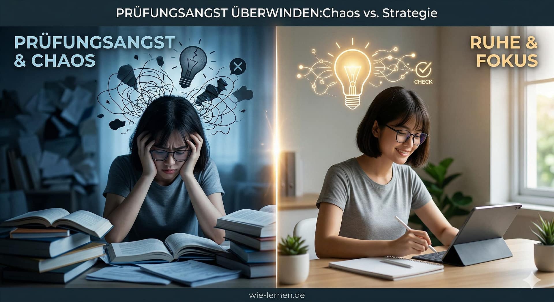 Wie-Lernen.de zeigt dir den Weg aus der Panik: Prüfungsangst überwinden mit der richtigen Strategie